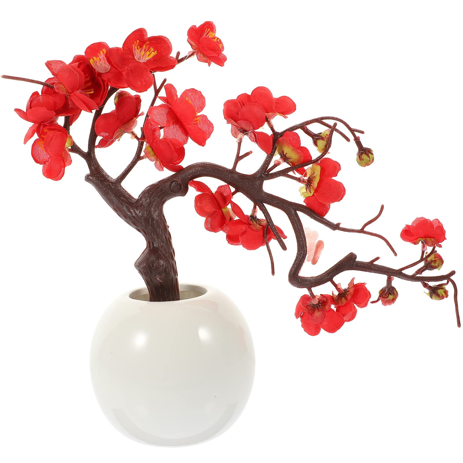 Branches de faux chrysanthèmes d'hiver rouge pour oublier l'arrosage
