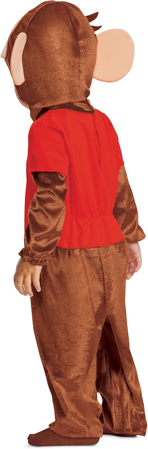 Disguise Curious George Costume for Kids, Official Curious George Costume, Toddler Size Small (2T)