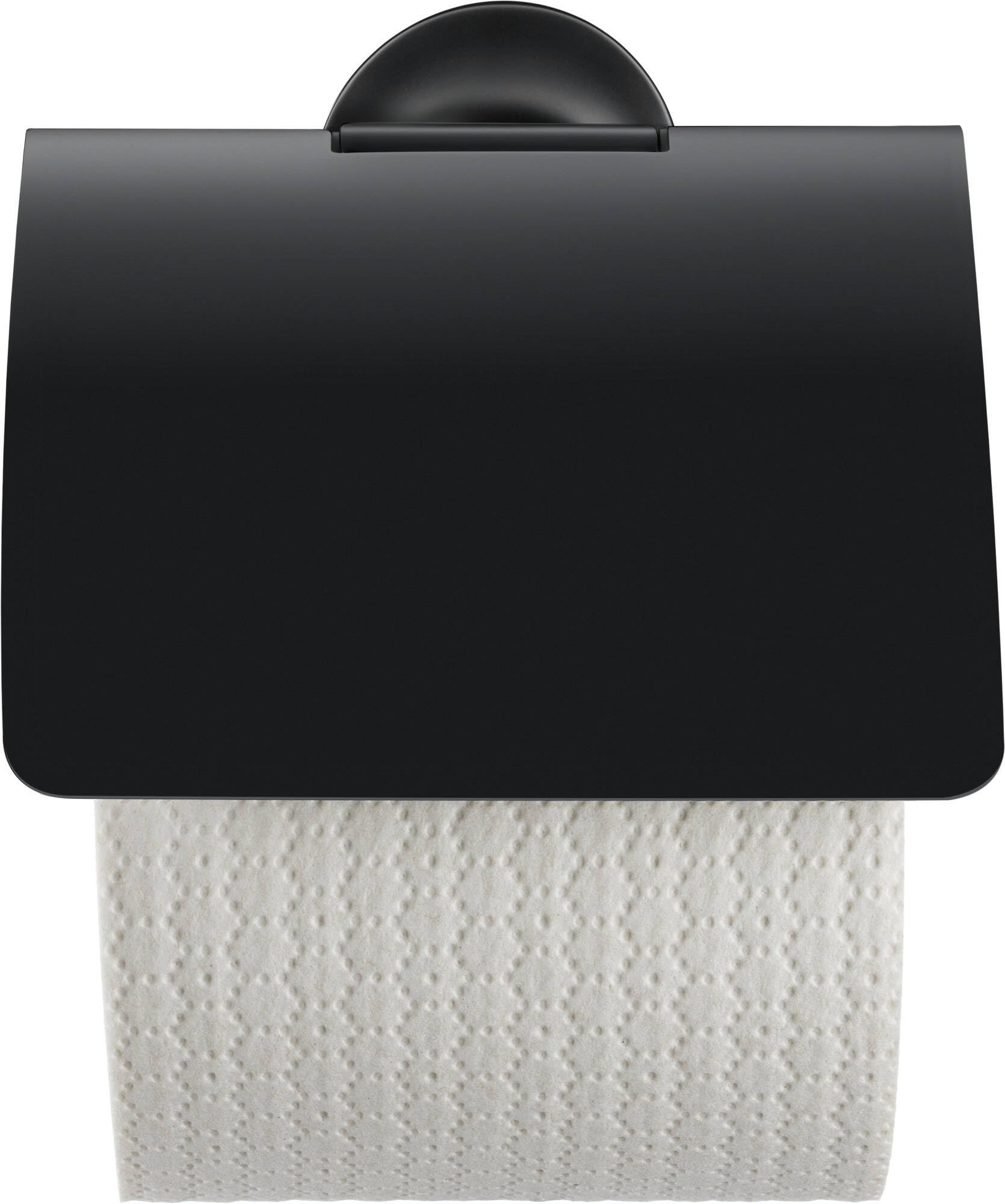 Duravit Starck T - Portarrollos de Papel para Pared (1 Rollo), Color Negro Mate