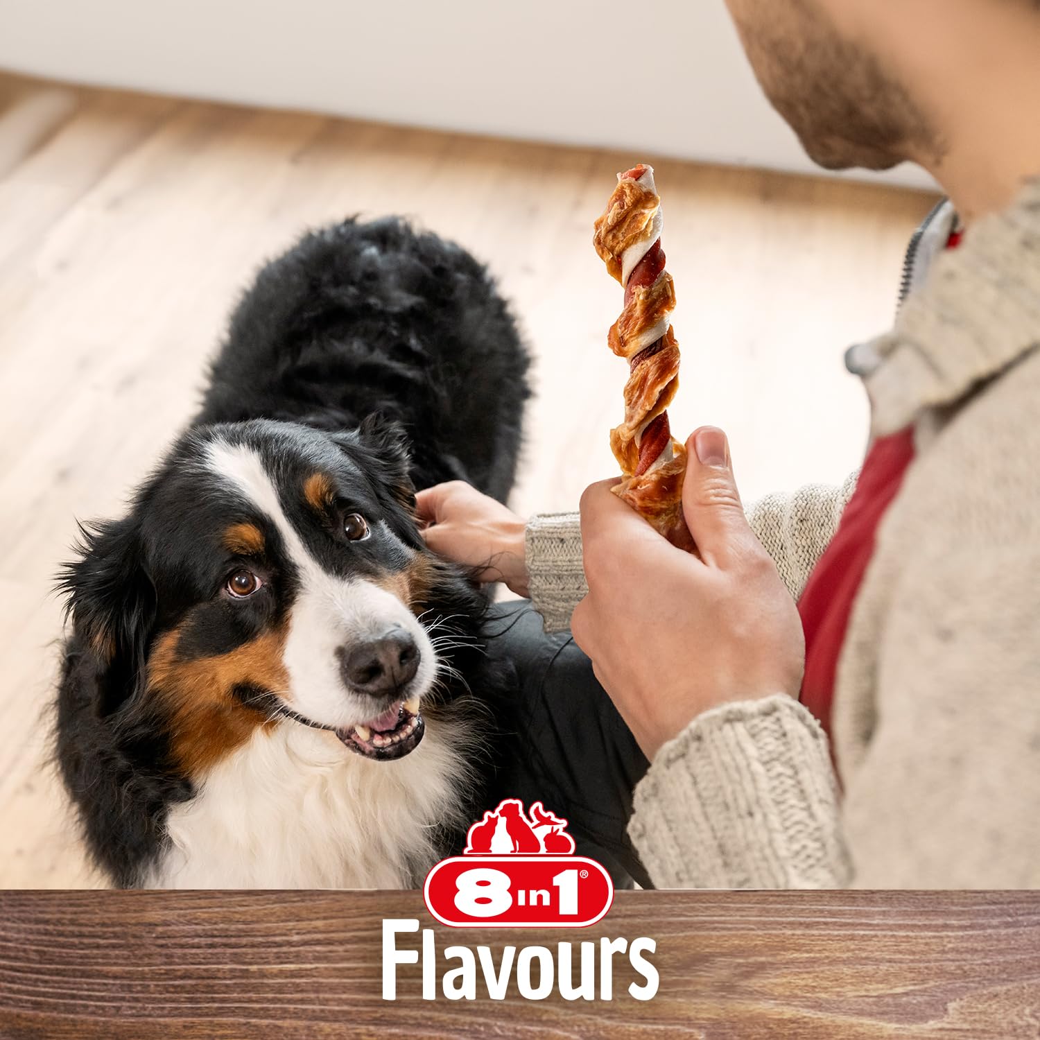 Bastoncini Da Masticare Per Cani 8in1 - Triplo Sapore Pollo, Maiale E Manzo, 140g - Foto 4