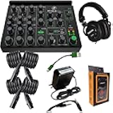 MobileMix 8-Channel Live Sound and Streaming Mixer Bundle with Accessories