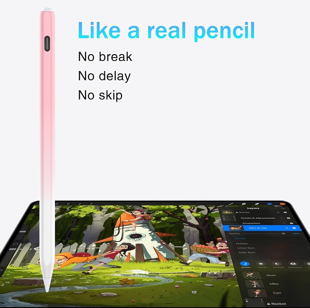 Amazon.com: Pencil for Apple iPad 2025~2018 with USB C Fast