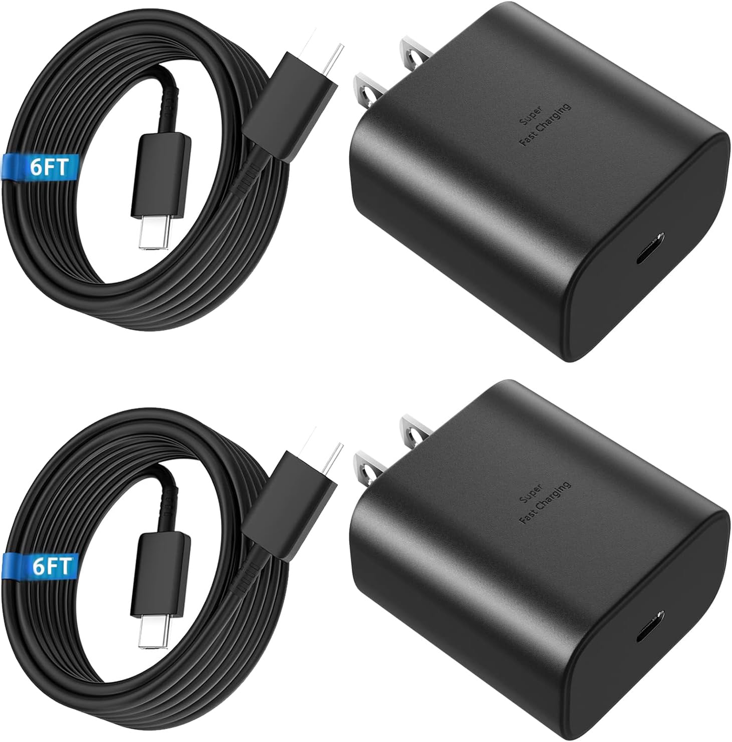 JEIBAO 45W Super Fast Charger Type C Compatible with Sam Sung Galaxy S25 Ultra/S25/S25+/S24 Ultra/S24/S24+/S23 Ultra/S23/S23+/S22 Ultra S22+/S22 Ultra