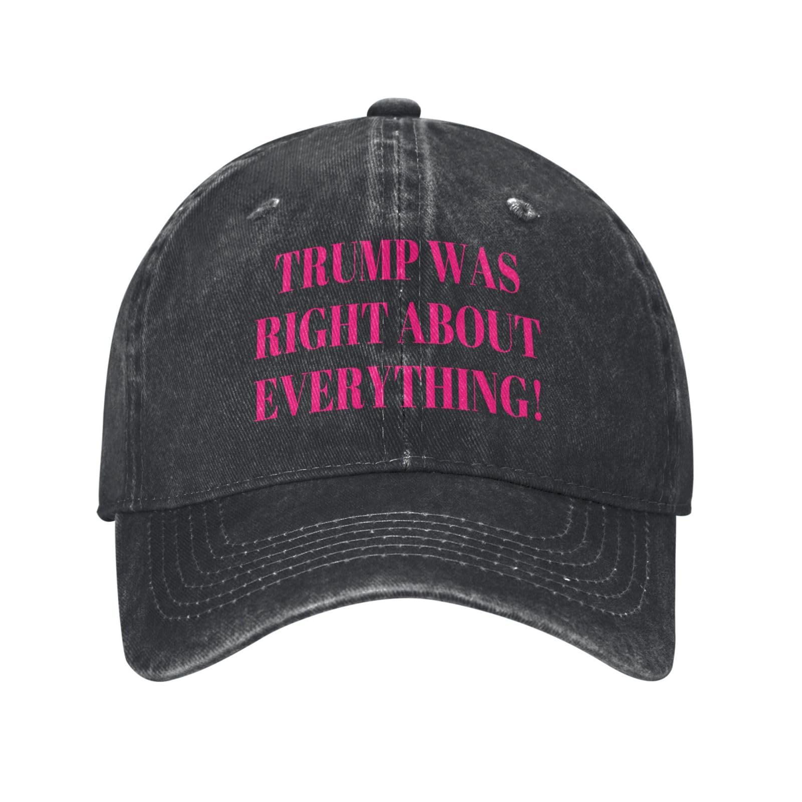 Anceky Trump was Right About Everything Hat Donald Trump was Right 45 47 President Dark Trucker Cap Baseball Hat Black