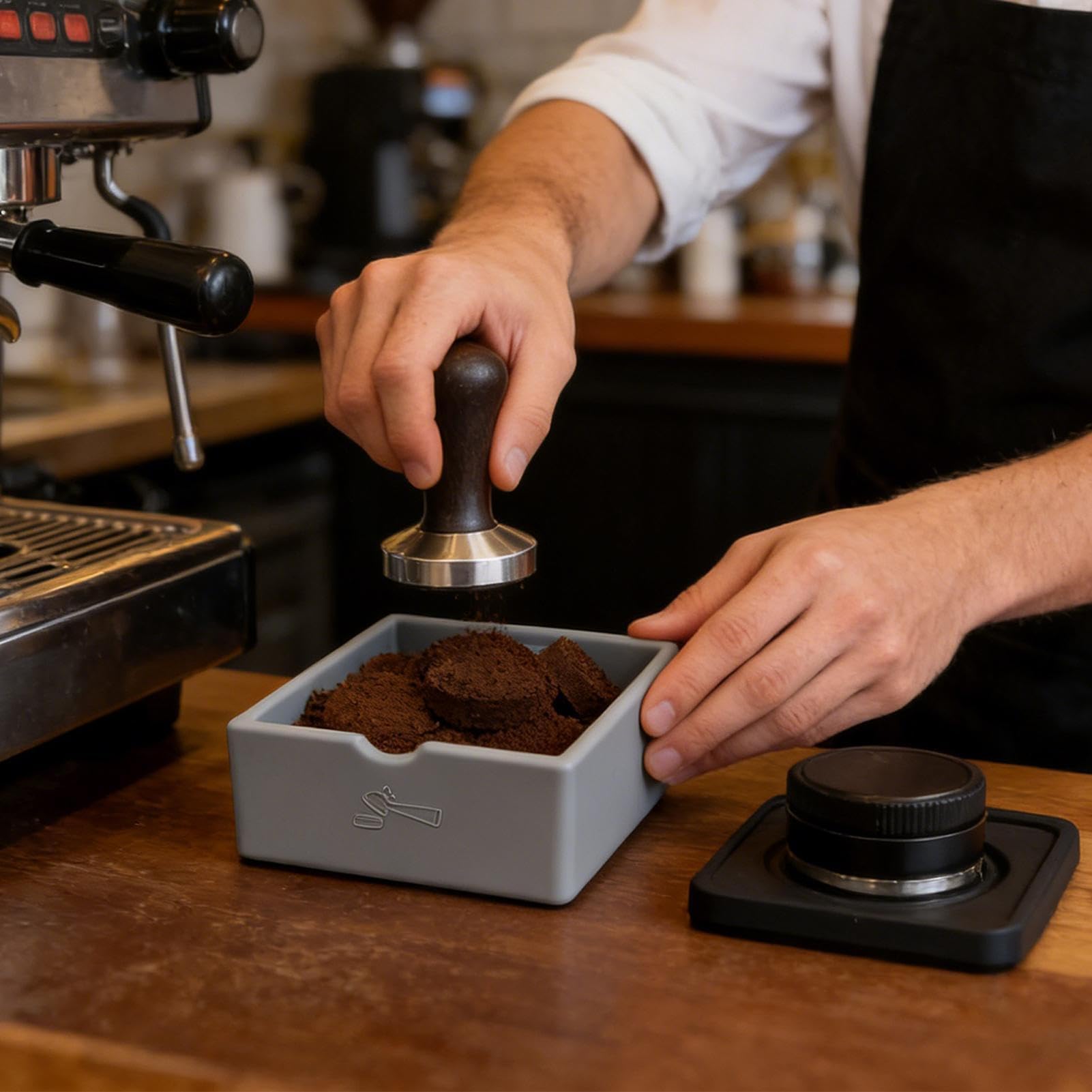 Espresso-Kaffeesatz-Behälter, 1,5 l, Kaffee-Abfall, Küche und Büro, Kaffee-Zubehör, Arbeitsplatte, Kaffeekapselhalter