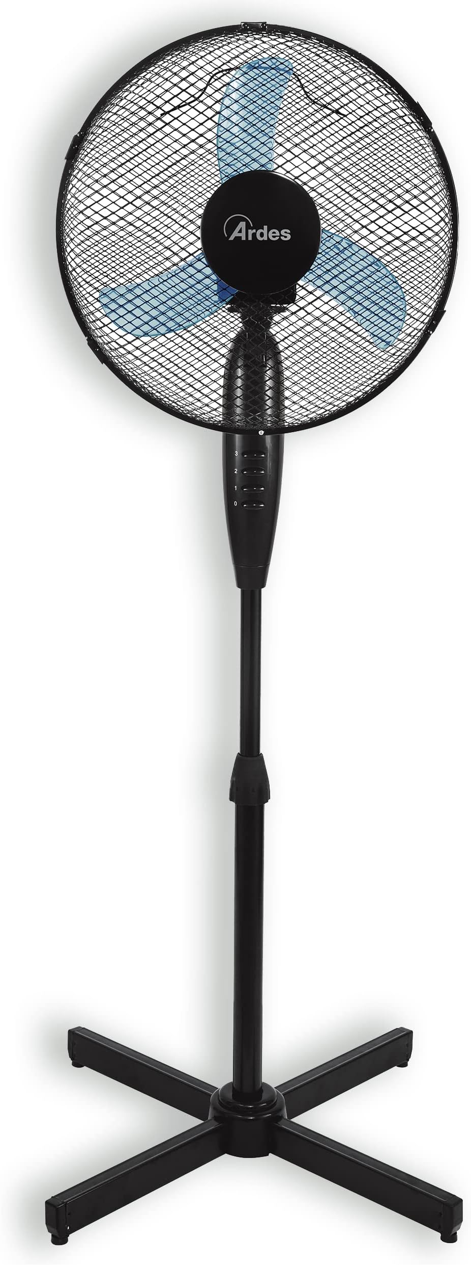 Ardes STEELO 40PNR Ventilateur Sur Pied 40 Cm Oscillante Télécommande - 3 Vitesses Silencieux Zibeline Turquoise
