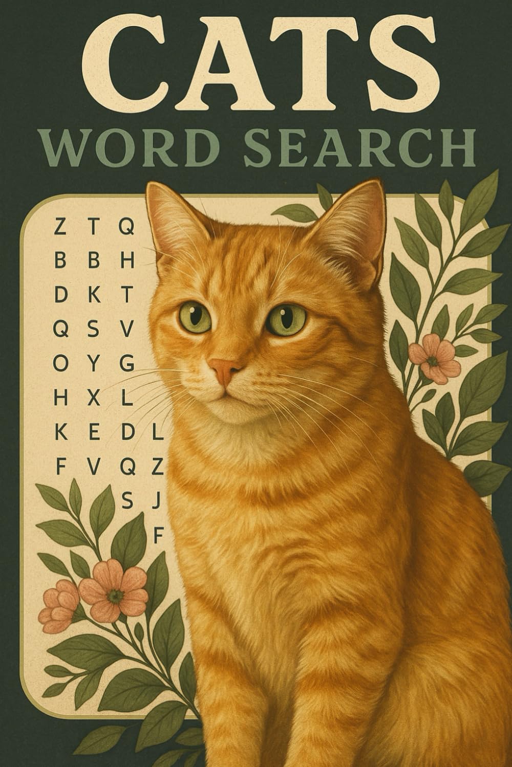 Cats Word Search: Large Print Word Find Puzzle Book for Adults and Seniors, Fun Brain Games, Relaxing Activity Book, 90+ Puzzles with Solutions, Travel Size 6x9
