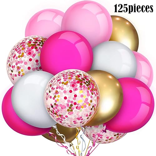 Miniatura 5 de Kit de guirnalda de arco de globos para el día de San Valentín con globos de confeti rosa para el día de San Valentín, día de la madre, boda,