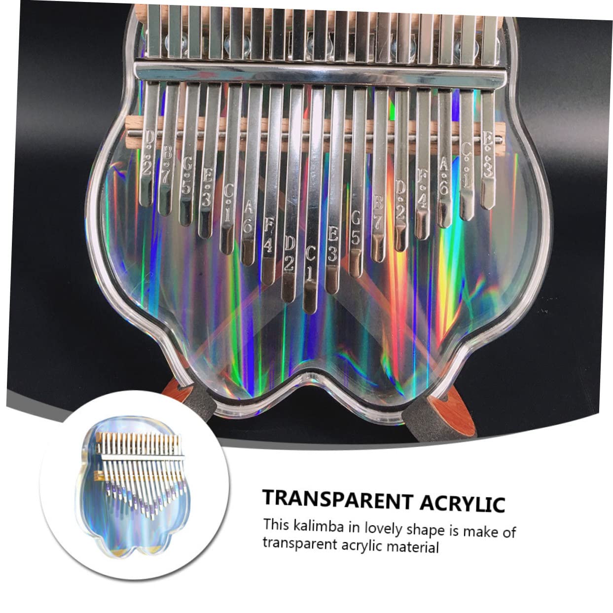 1 Set Pollice Mini Kalimba Pianoforte Piccolo Strumento Kalimba Per Principianti Strumenti Musicali Per Pianoforte A Dita Forniture Strumento Musicale Acrilico