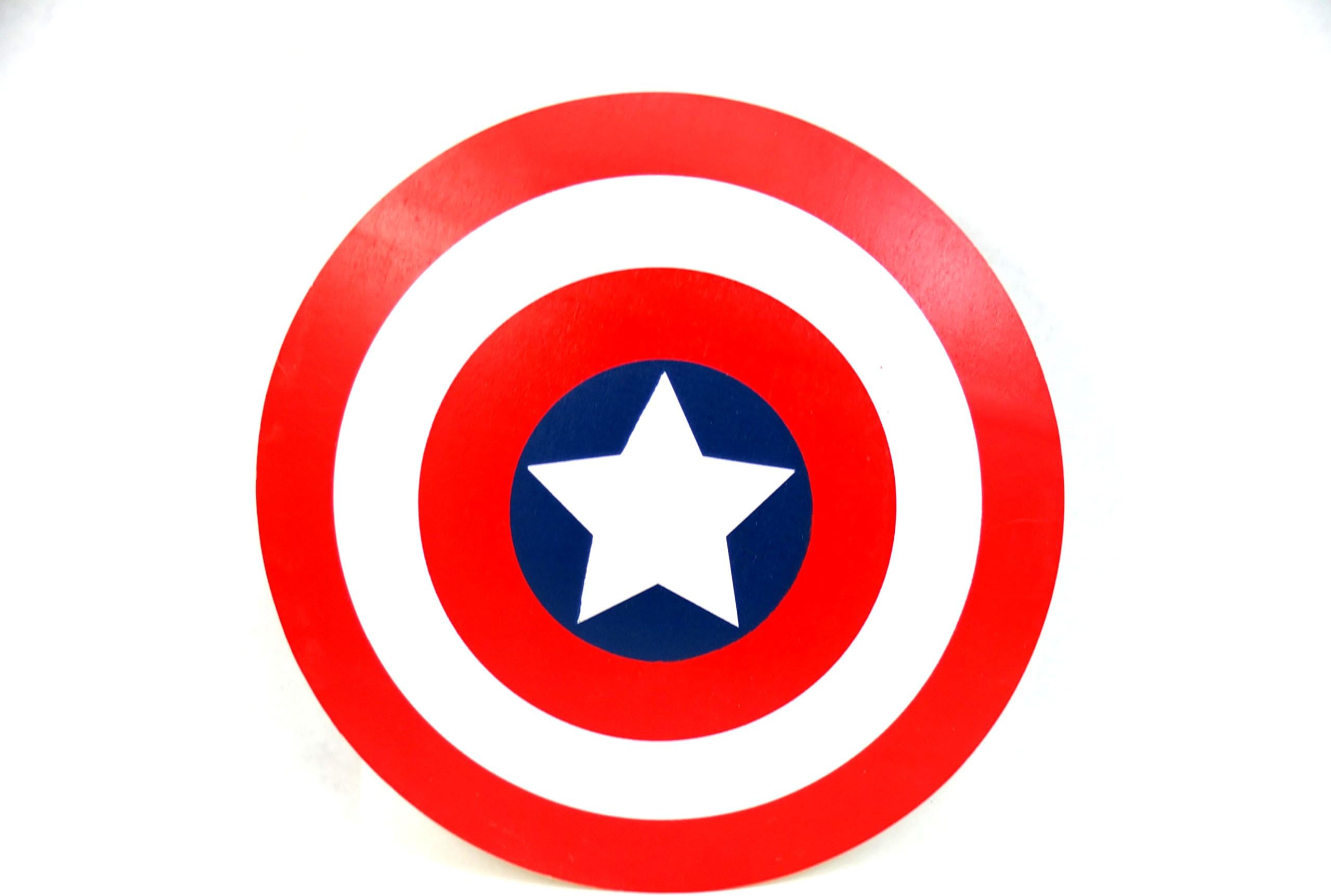 Wooden Toy Captain America Shield.
