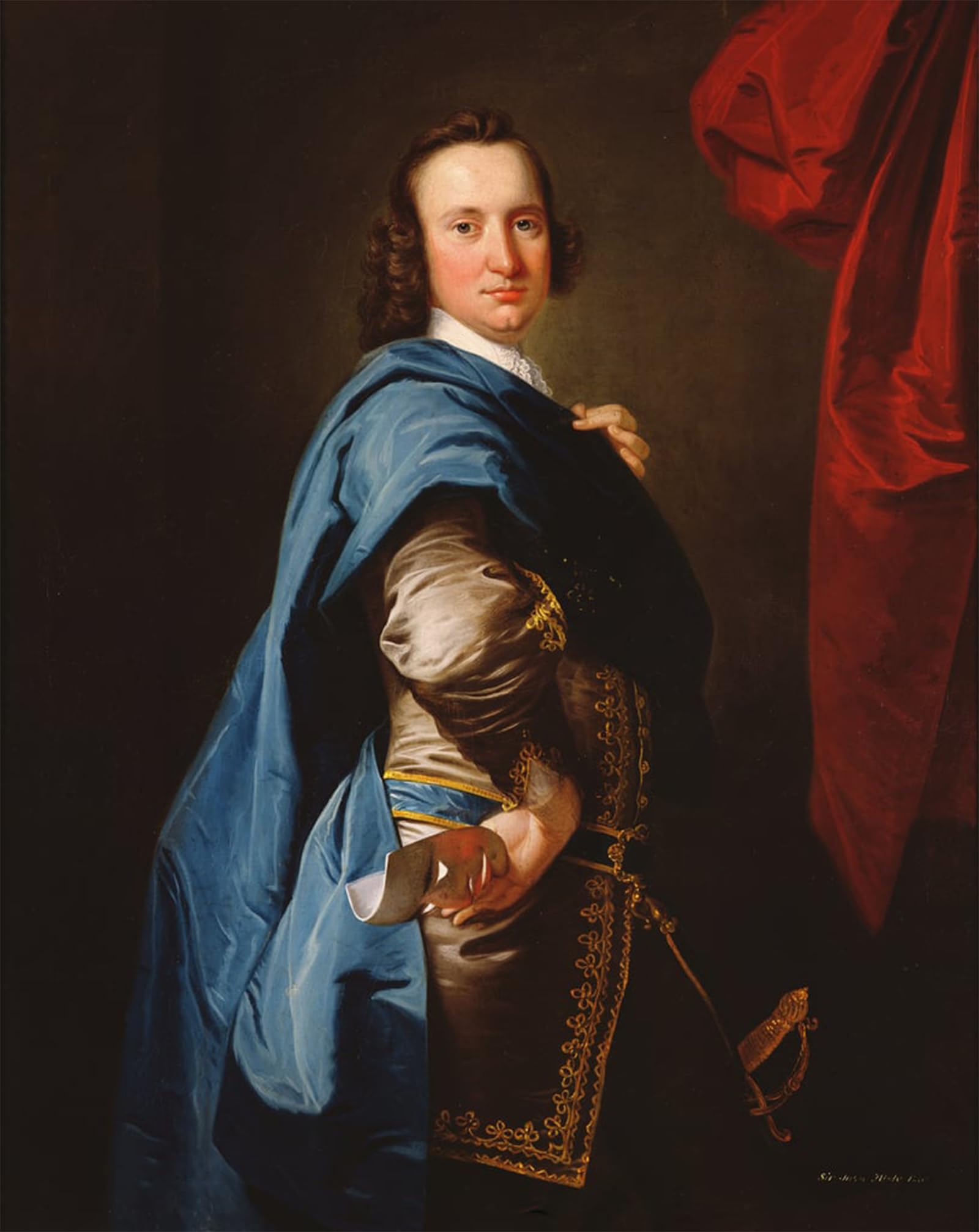 ARTXLXXBN Famous Painting Canvas Artwork Graffiti Print Sir Abdy by Hudson Portrait Canvas Image for Home Decor 60x90cm