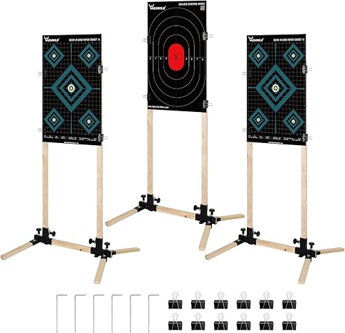 Miniatura 8 de Highwild Base de soporte ajustable para blanco de disparo de papel silueta de cartón - USPSAIPSC - IDPA Practice