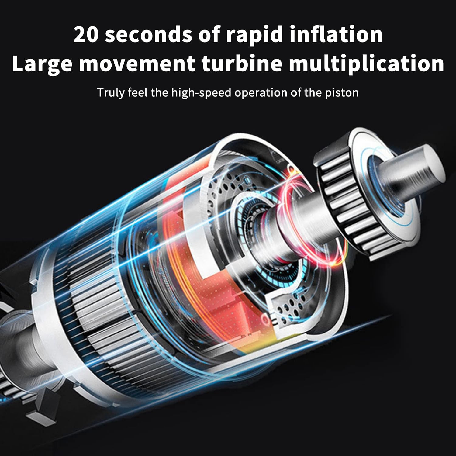 Portable Air Compressor for Car Tires Fast Air Pump Tire Inflator Accurate Pressure Digital Display with LED Power Bank Function for Car Motorcycle Ball Kids Toys