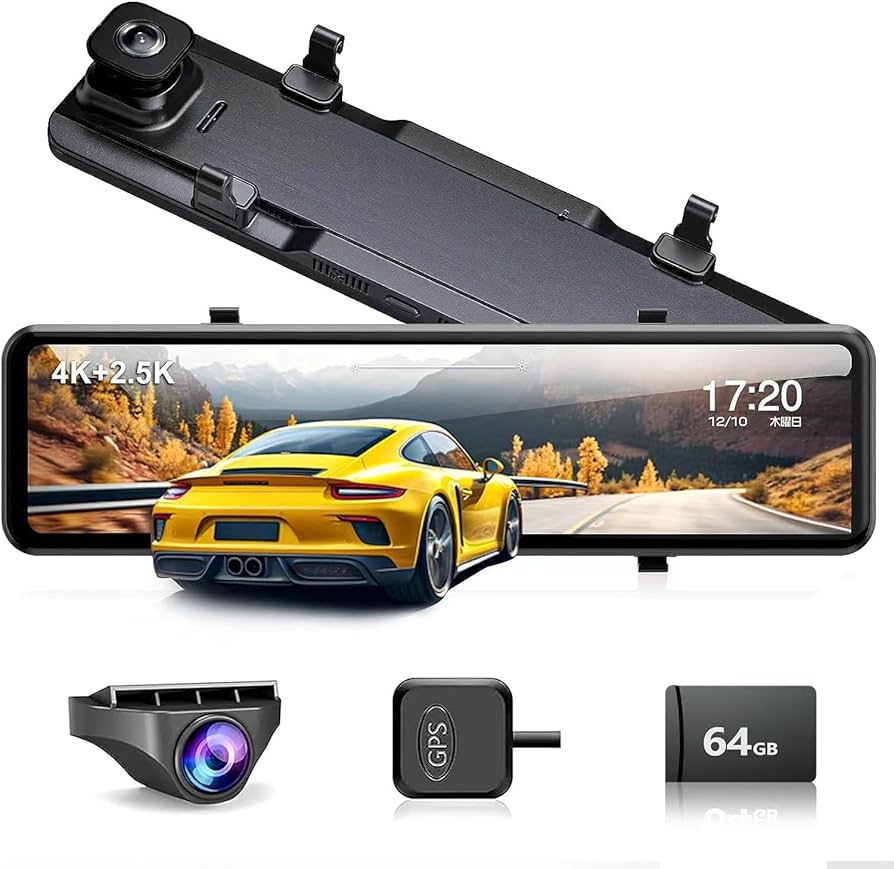 Amazon.co.jp: ドライブレコーダー ミラー型 4K+2.5K 【2024新