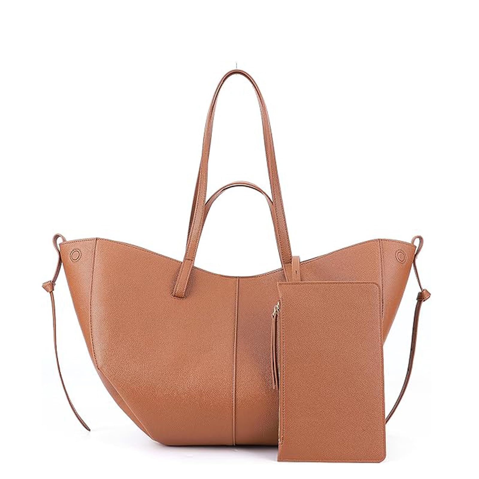 GETERUUV Faux Leather Tote Bag for Women Work Tote Handbag Trendy Designer Shoulder Bag Hobo Purse Casual Top-handle Bag