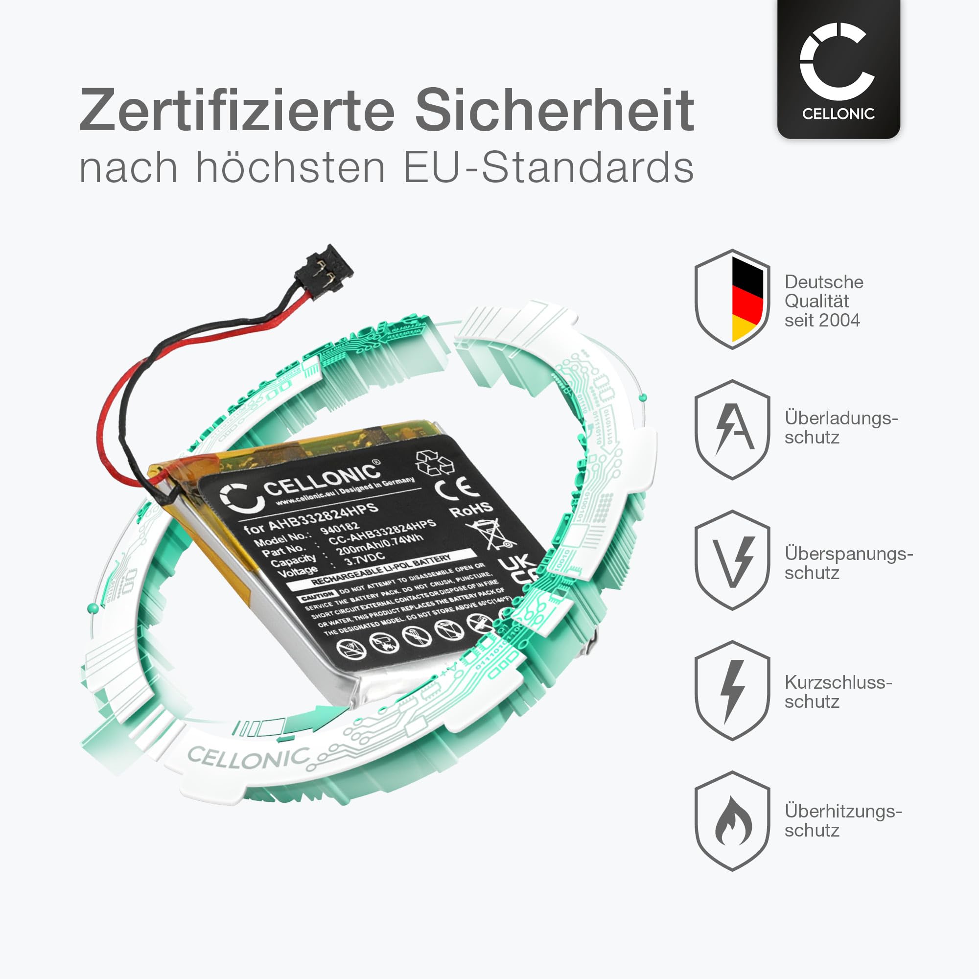 TomTom Akku 280mAh - Kompatibel Mit Adventurer, Runner, Spark Uhren