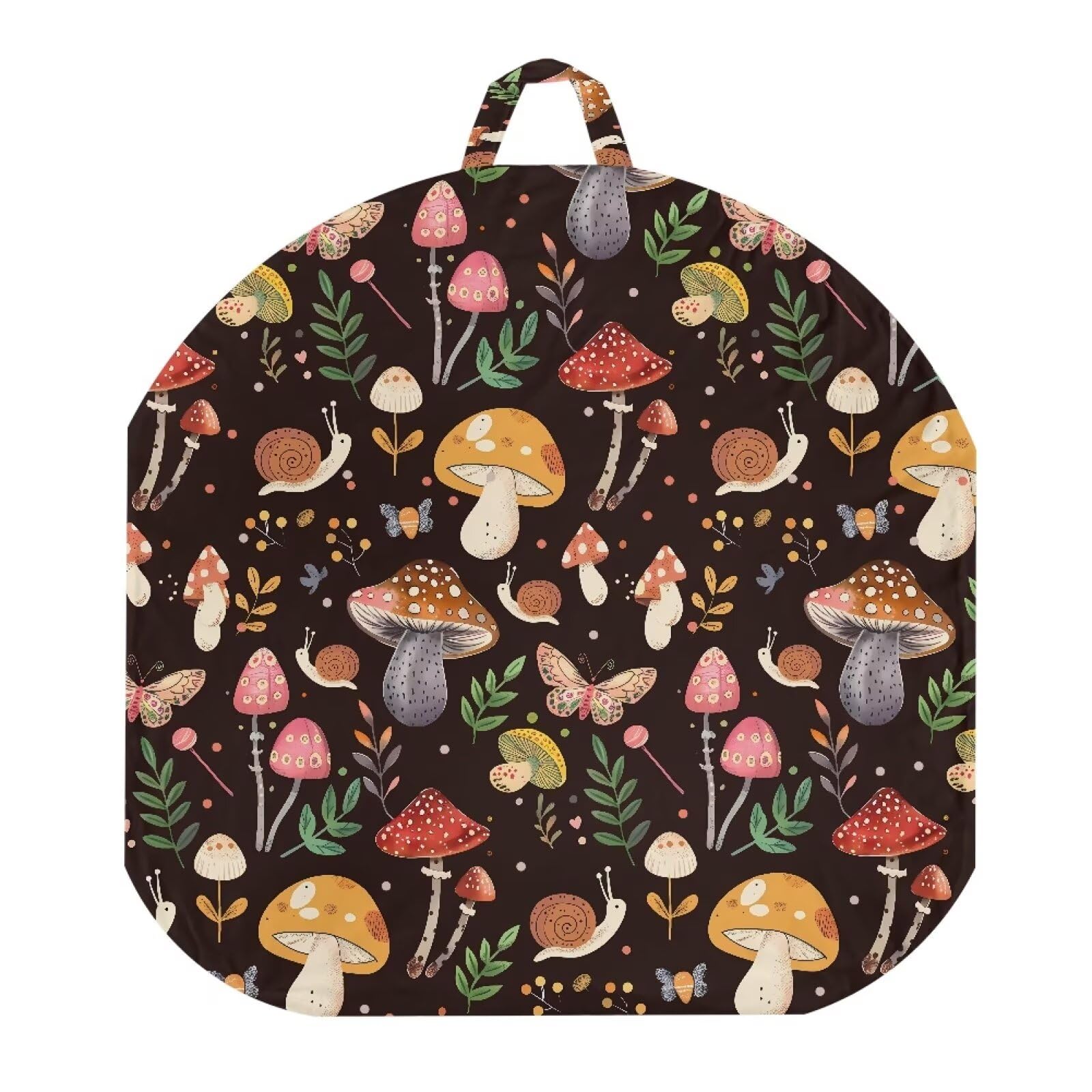 Sellikakes Mushrooms Flower Baby Lounger Covers Infant & Newborn Lounger Cover Nursing Pillow Slipcover Soft Snug Fits Most Round Loungers for Infant Baby Boys Girls