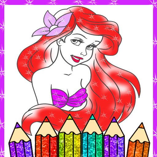 Coloring book Glitter Mermaid - App on Amazon Appstore