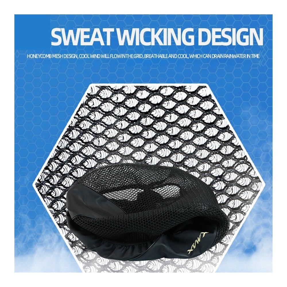 Housse De Siège Moto Housse De Coussin De Siège De Moto, Étui Isolant En Maille Pour Yam&aha XMAX300 Xmax 300 XMAX250 X-Max 250 XMAX125 XMAX400