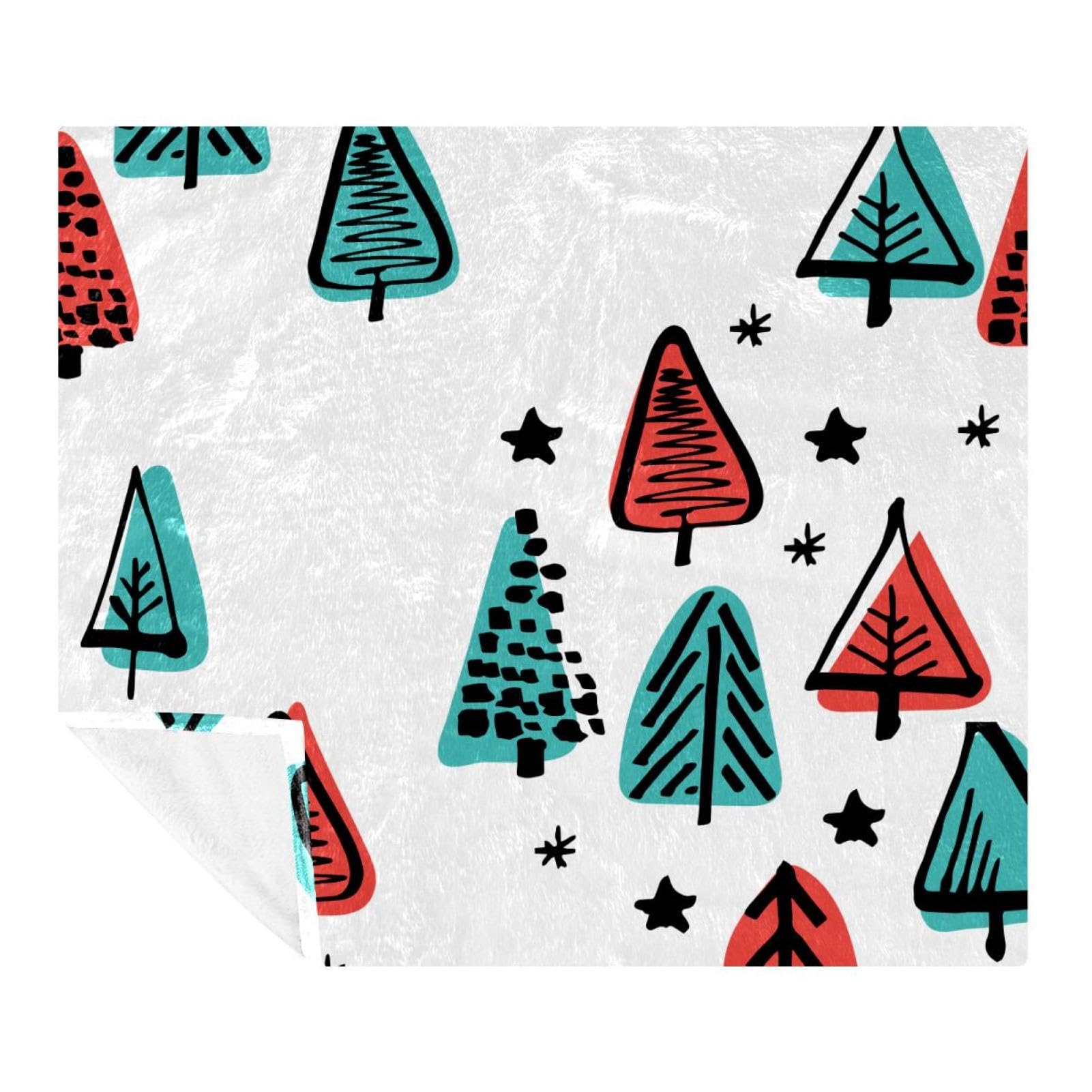 Couverture sapin de Noël scandinave : le cadeau cocooning doux idéal