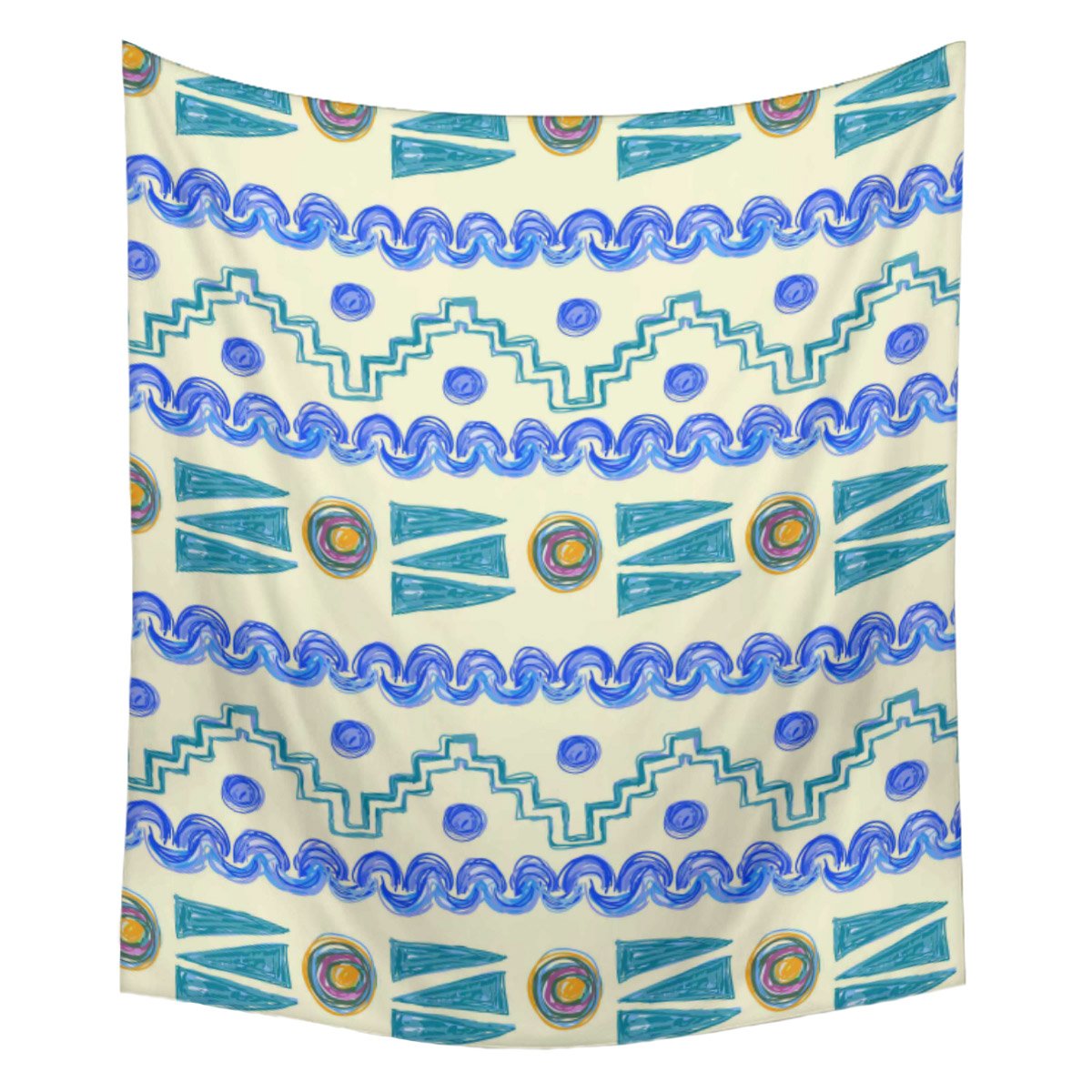 Buy ArtzFolio Hand Drawn Design Velvet Fabric Painting Tapestry Wall