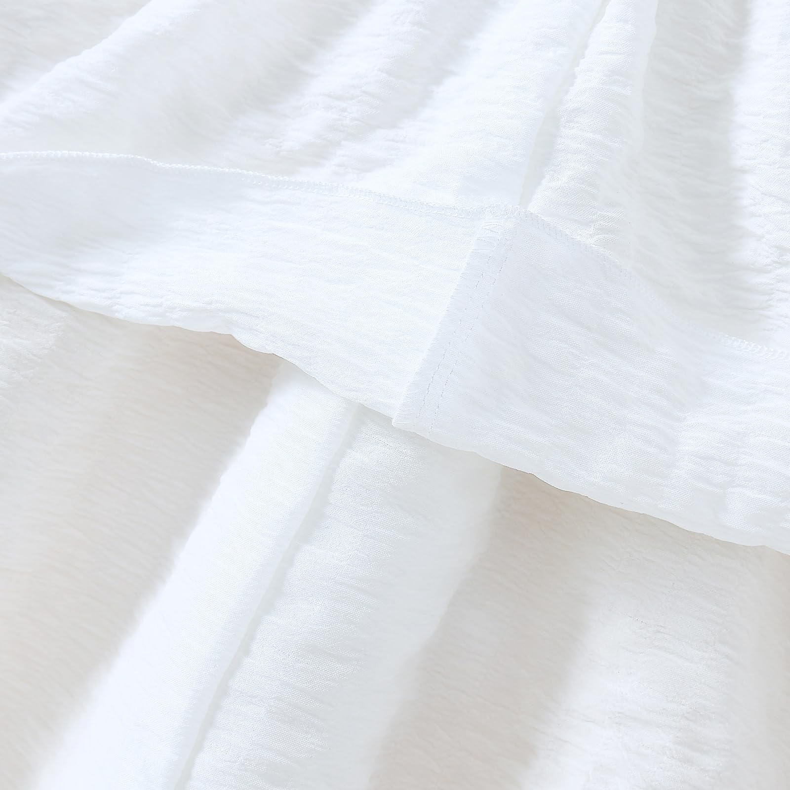 Vestido de verano para niña, con tirantes fruncidos, espalda fruncida, vestido casual de playa