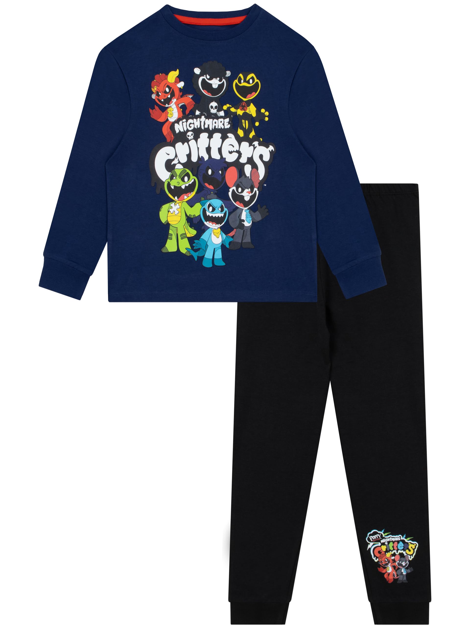 Poppy Playtime Pigiama Bambino, Pigiama Ragazzo Invernale Nightmare Critters, Set Pigiami Ragazzo da Gamer