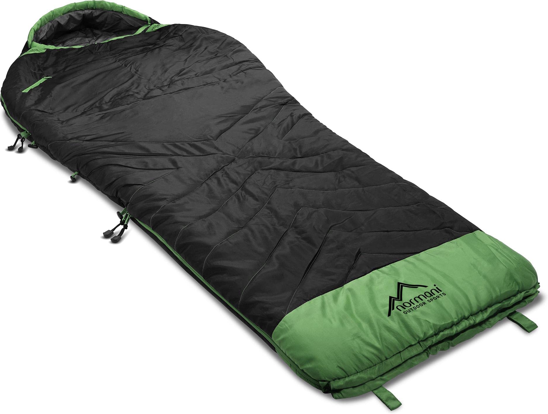 Premium Biwack-Schlafsack wasserdicht mit EXTRA Arm- und Beinöffnungen und Wärmekragen- 3D High Insulation Loft H4-300 bis Minus 9°C Grad
