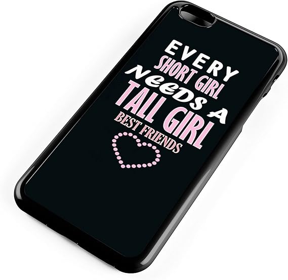 iPhone 7 Plus BFF Case,Cute Funny Best Friends Forever BFF Sister Cousins  Couple Every Short Girl Needs A Tall Girl Sisters BFF Matching Pink Funny  ...