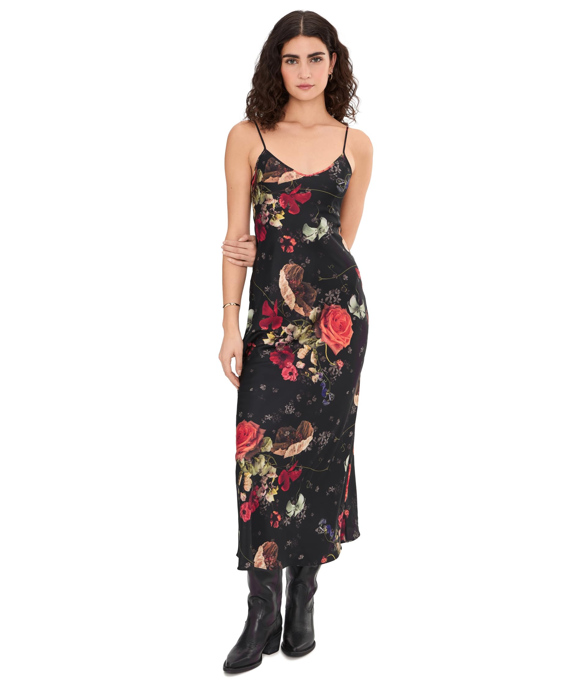 Allsaints Women's Bryony Dress, Haze Black, 8