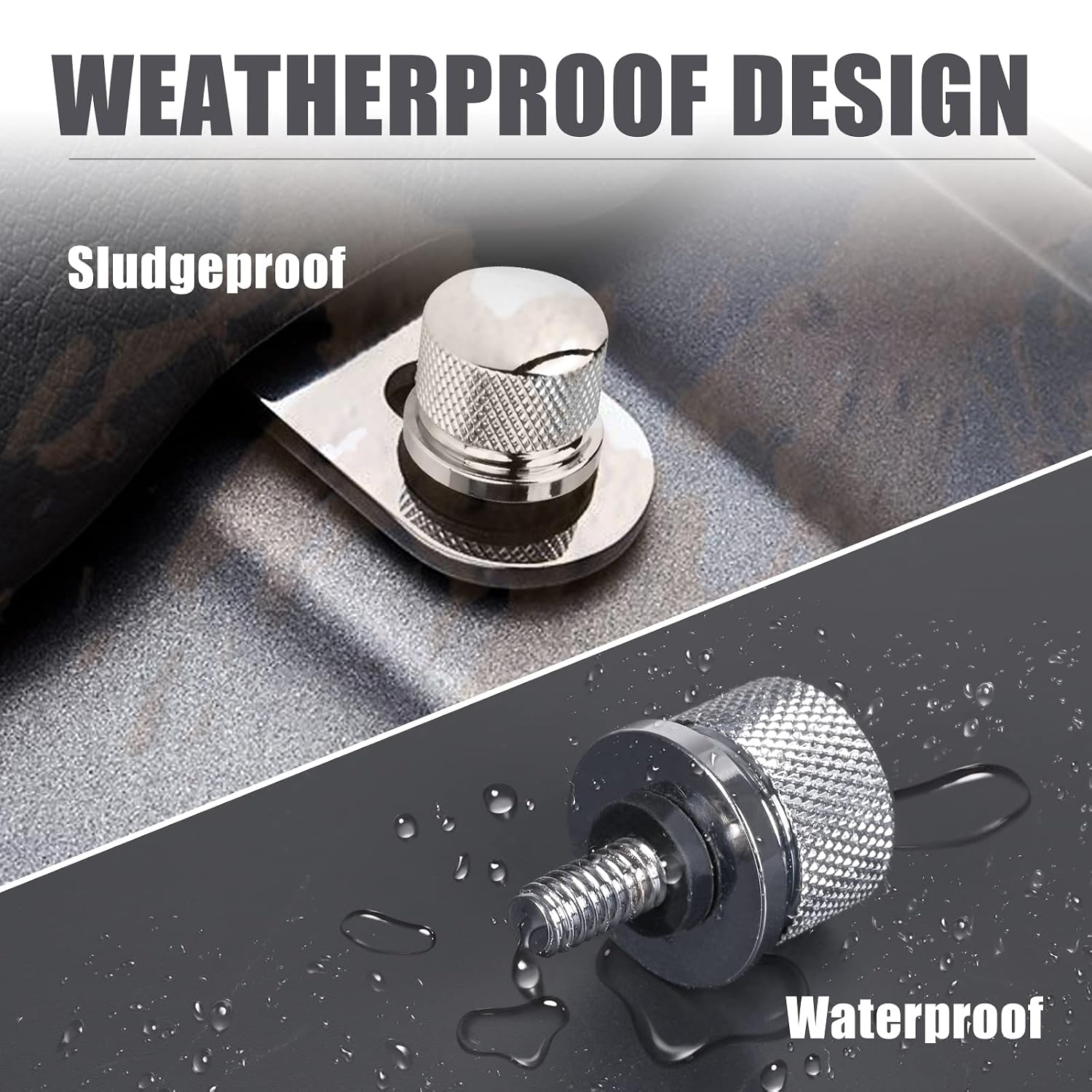 Motorcycle Rear Fender Knurled Screw Passenger Seat Bolt Screw for Harley Dyna Sportster Softail Touring Road Glide Street Road King CVO Electra Iron 883 Bob 1996-2026 Accessories