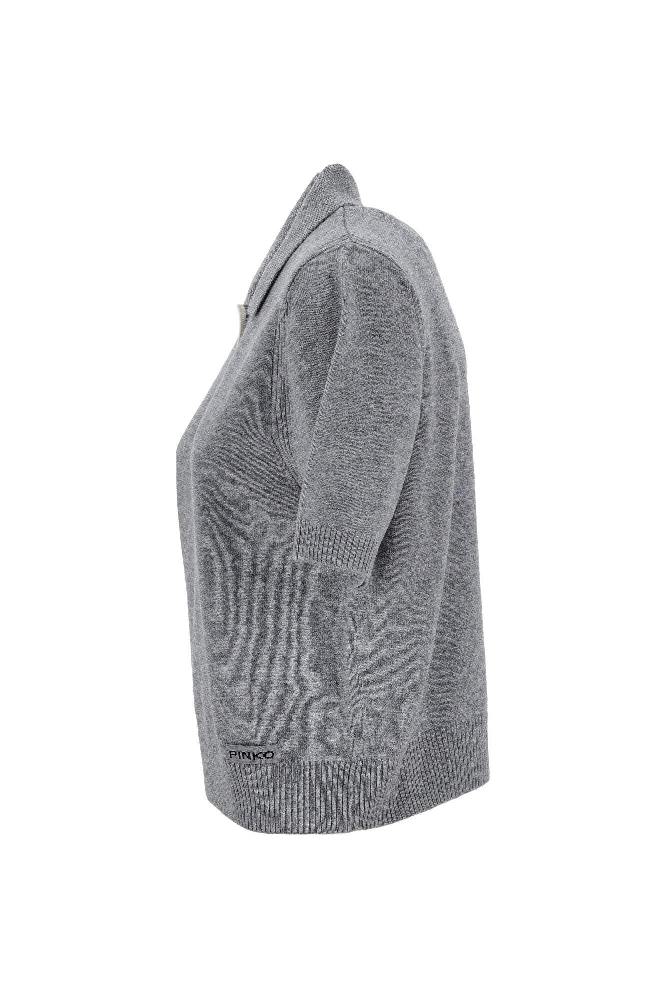 Sweter w stylu polo