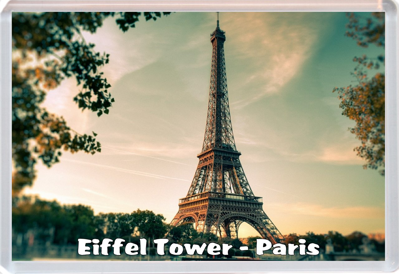 Baked Bean Store Eiffel Tower - Paris - France - Jumbo Fridge Magnet Bbsm46
