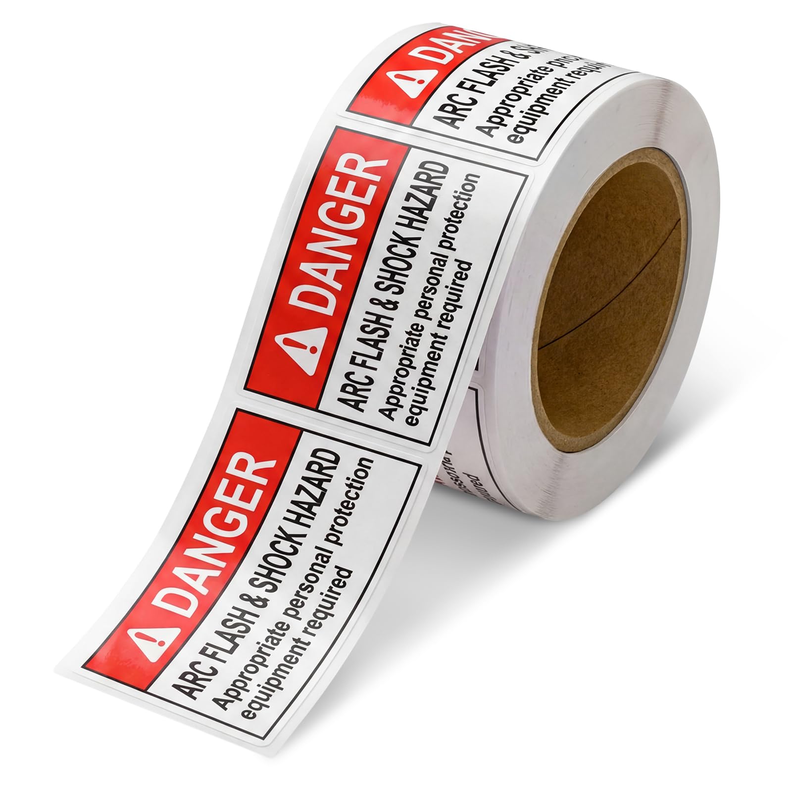 - 100 PCS DANGER Arc Flash and Shock Hazard Label - 2 x 4 Black & Red Electrical Safety Warning Decal High Performance Polyester Safety Sticker Signs for the Workplace
