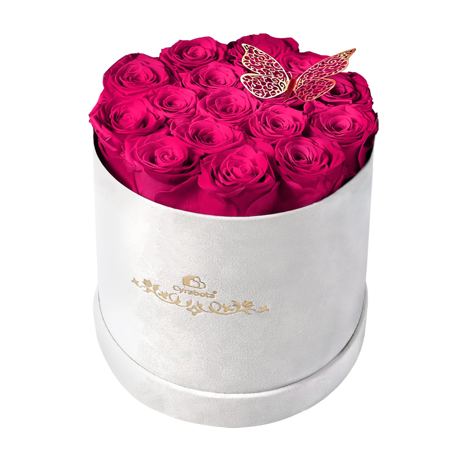 Cyrabota 16 Preserved Roses in a Box - dried and preserved flora | Mubboo