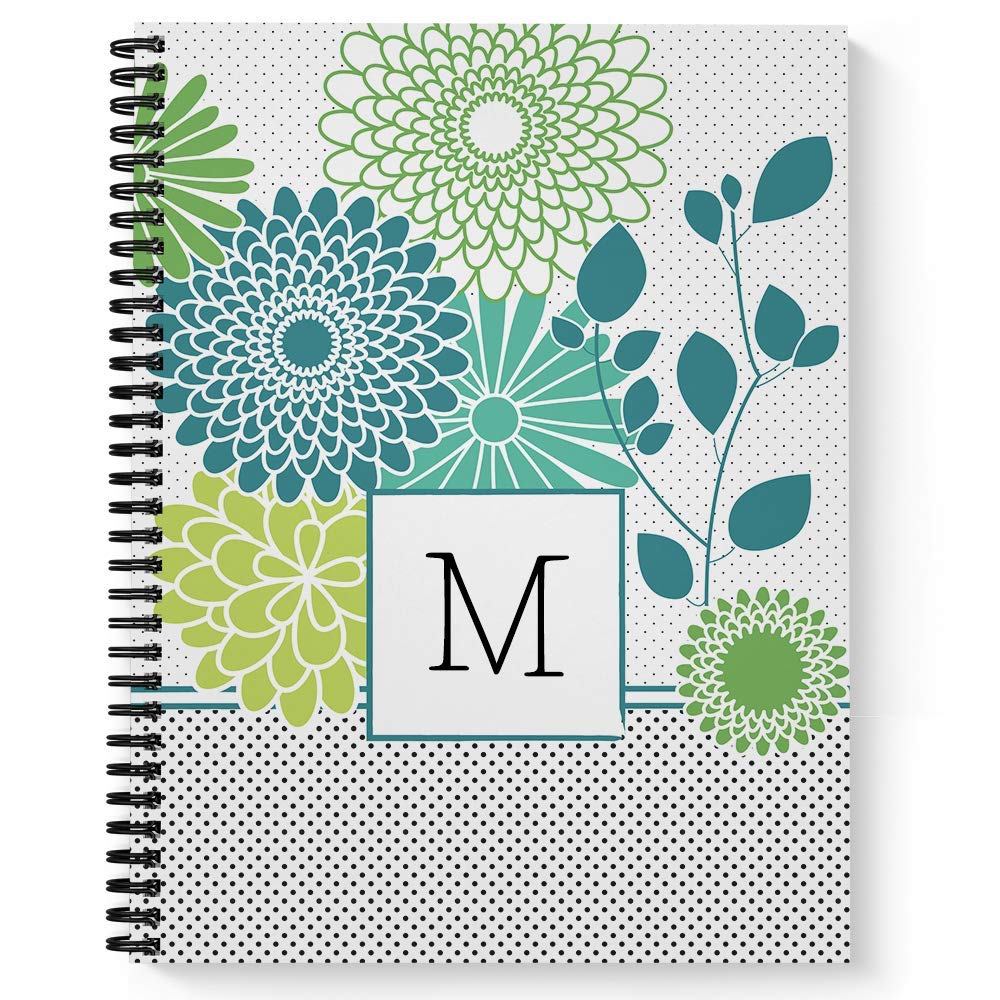 Gotcha Covered Notebooks Floral Traditionalist Personalized Notebook/Journal, Laminated Soft Cover, 120 pages of your selected paper, lay flat wire-o