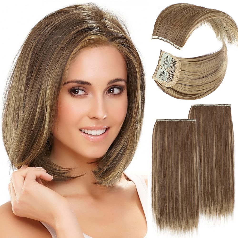 Cisyia 4PCS Hair Toppers for Women Clip in Hair Topper