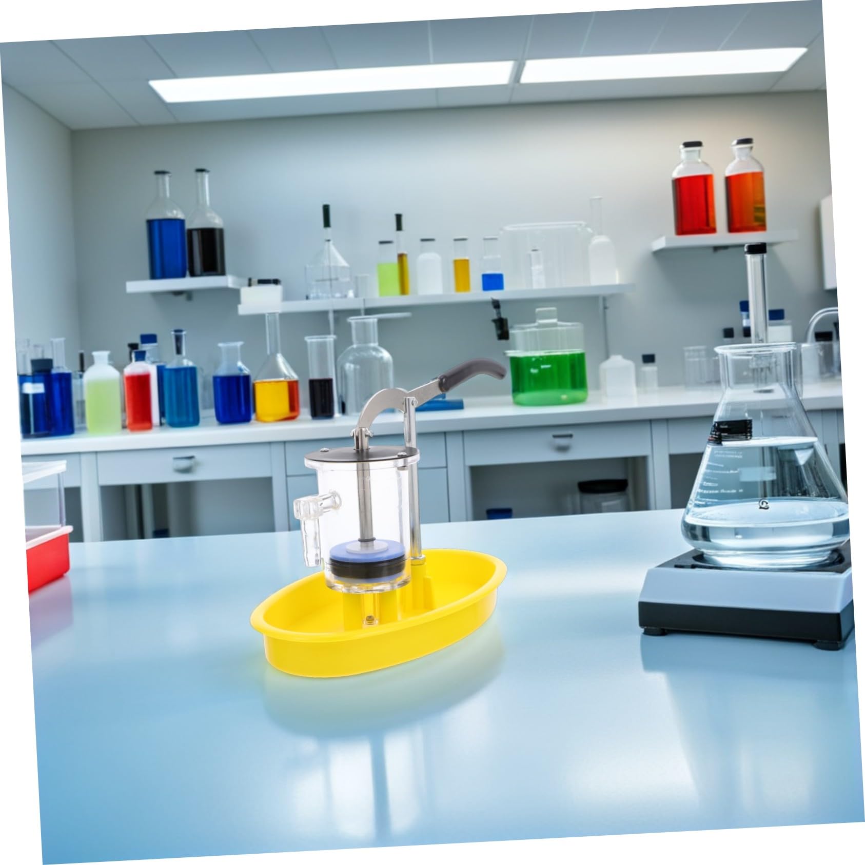 BESPORTBLE Kit Per Pompa A Mano Pompa Per Giocattolo Scientifico Pressa Per Materiale Scientifico Esperimento Con Di Pressa Per