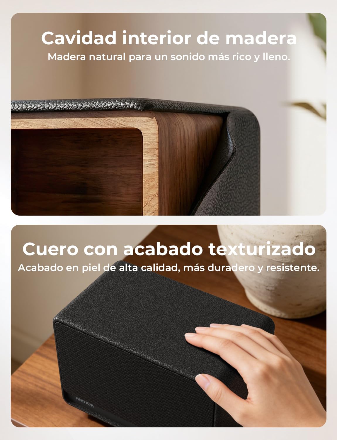 RIENOK Altavoz Bluetooth 40W Potente Tweeter y Woofer Autonomía 24H Bluetooth 5.3 Sonido Estéreo Inalámbrico Función Llamadas Manos Libres Apoy AUX, Tarjeta TF, Memoria USB