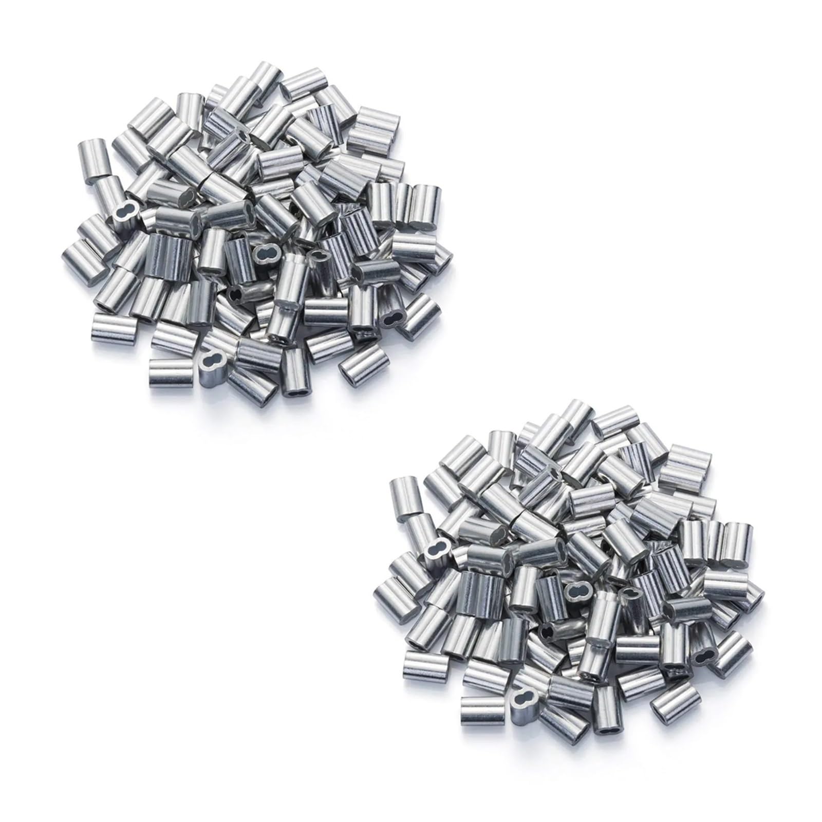 Puntali, Manicotti a crimpare for cavi Set di ghiere in lega alluminio da 200 pezzi for manicotti ad anello for