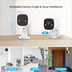 Jennov Outdoor/Indoor Security Cameras 5Ghz/2.4Ghz, 2K HD Wireless WiFi/Color Night Vision/AI Human Motion Detection /2-Way Audio/IP66 Waterproof Pet Dog Cat Baby Monitor Camera for Home Security