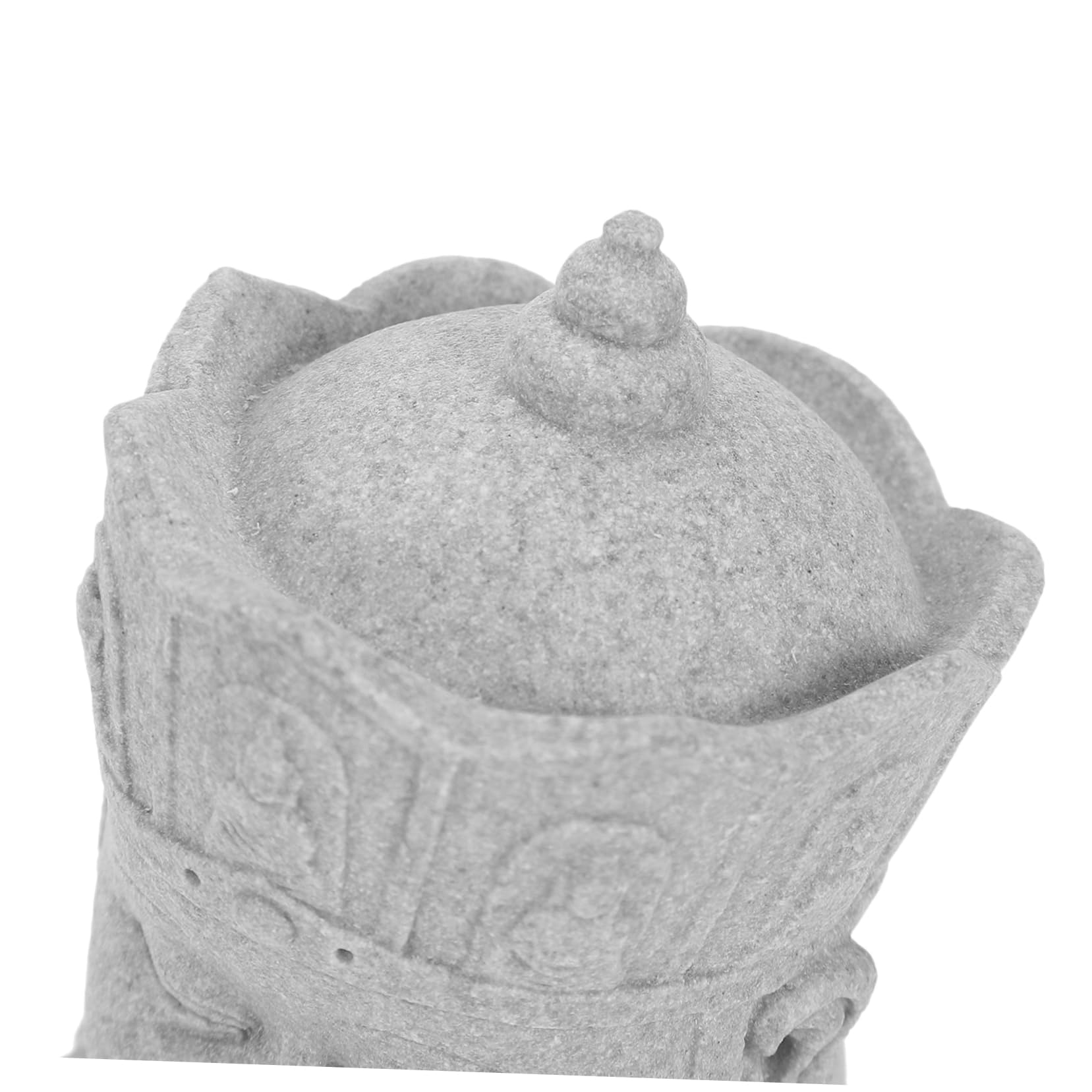 Sosoport 4piezas Estatua De Buda De Arenisca para Acuarios Decoración Creativa De Peceras y Terrarios Figura Religiosa para Paisajismo Acuático Adorno De Escritorio y Estante