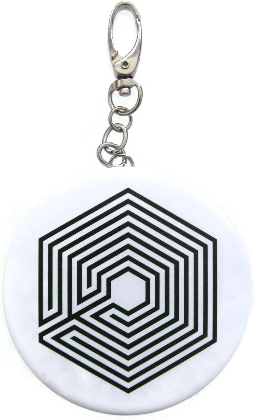 EXO Kpop Portable Mirror Accessories Keychain