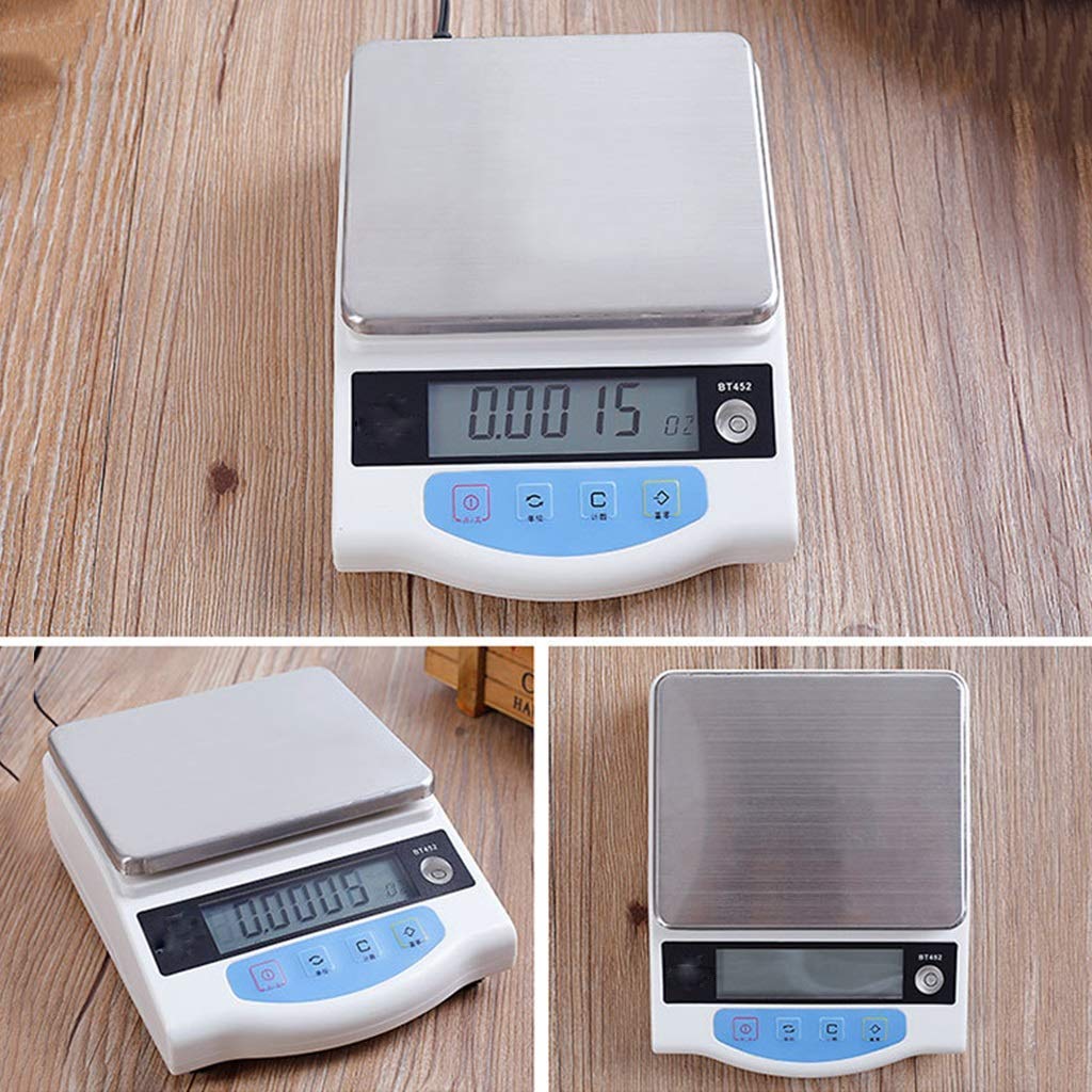 Bilance analitiche 2000g/0.01g Bilancia Digitale da Laboratorio ad Alta precisione Bilancia analitica di precisione da Laboratorio per bilance per Gioielli Bilance Clark Dorate Bilancia da Cucina