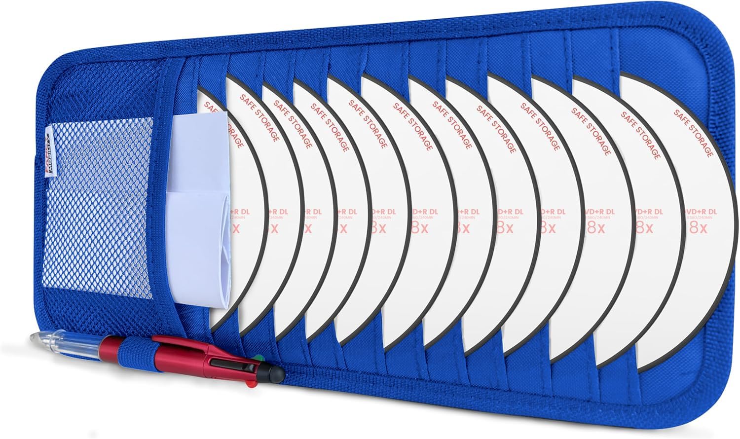 Group Centergy JAN12 CD DVD コリオシートMOSSA CD Case Holder for Car - Sun Visor Organizer 12 CD's/Dvd's