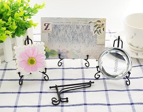 Miniatura 7 de Artliving Soporte para galletas de 3.5 pulgadas, color negro, mini soporte para galletas, soporte para tarjetas, caballetes de exhibición en bodas,