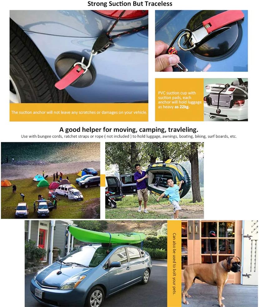 Sports & Outdoors Festnight 2 Pack Suction Anchor Heavy Duty Suction