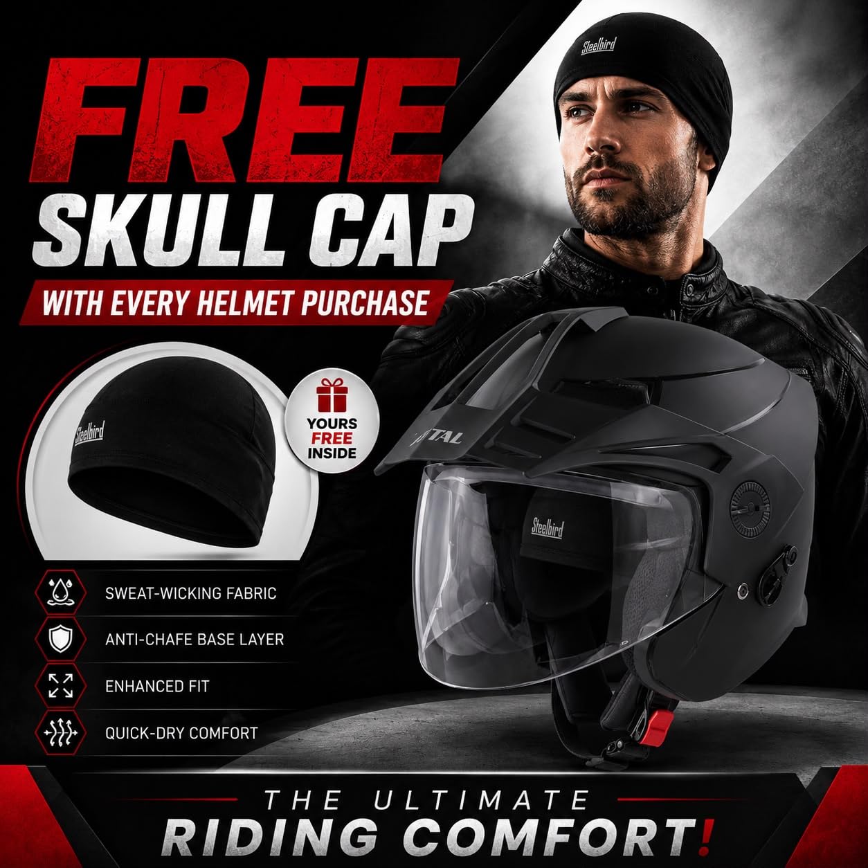 Steelbird SBH-23 Helmet - ISI Certified -2