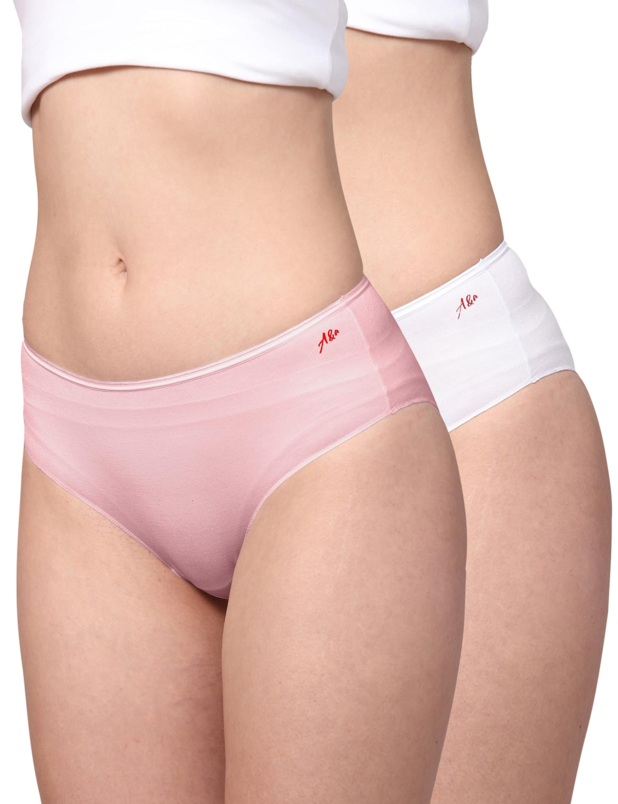 AshleyandAlvisAnti Bacterial, Bamboo Micromodal, Premium Panty, Women Hipster Brief, No Itching, 3X Moisture Wicking Daily use Underwear, Odour Free, Pack of 2