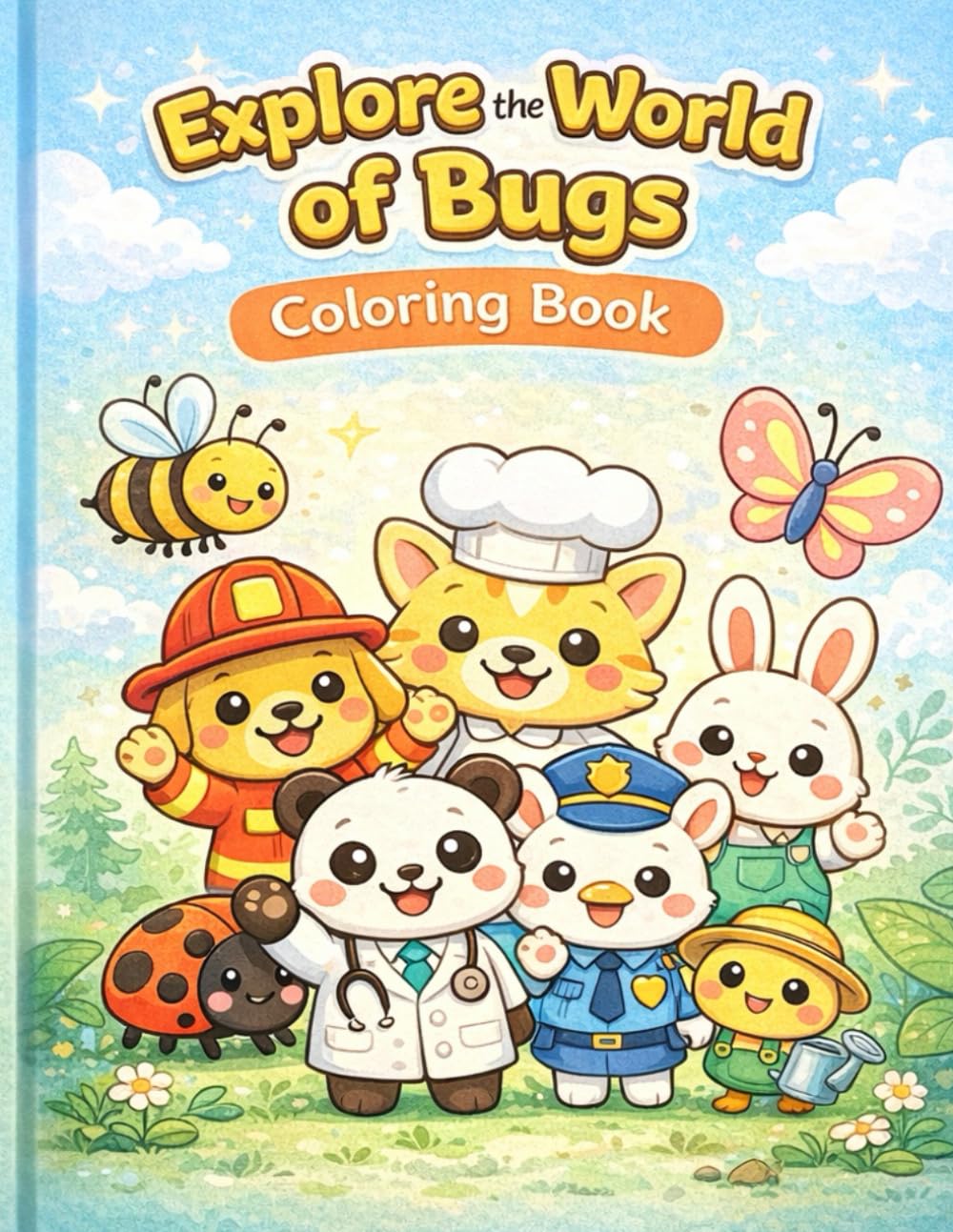 Explore the World of Bugs Coloring Book: Fun and Easy Insects Coloring Pages for Kids Ages 3–6 • Big Pictures • Thick Lines • Perfect for Toddlers & Preschoolers